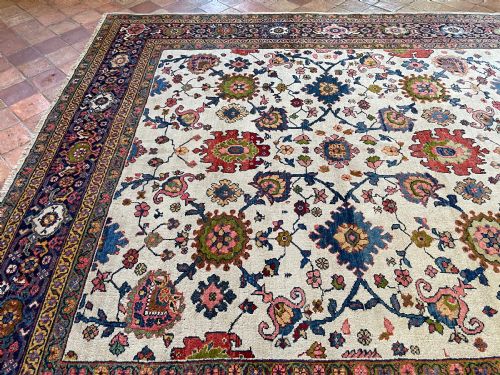 ANTIQUE MAHAL CARPET - ADDITIONAL PHOTO 8