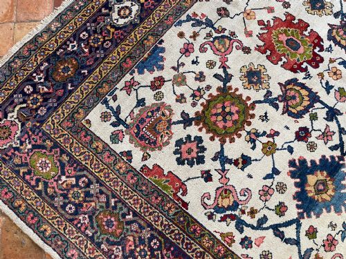 ANTIQUE MAHAL CARPET - ADDITIONAL PHOTO 9
