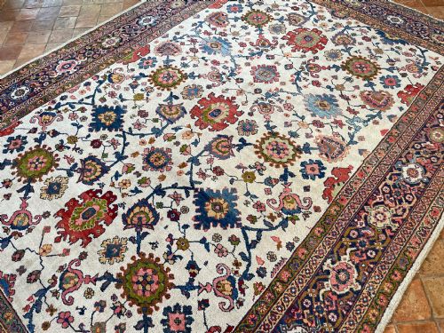 ANTIQUE MAHAL CARPET - ADDITIONAL PHOTO 14