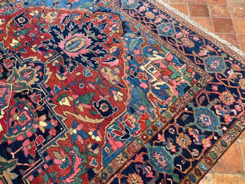 ANTIQUE 'AHAR' HERIZ CARPET - ADDITIONAL PHOTO 2