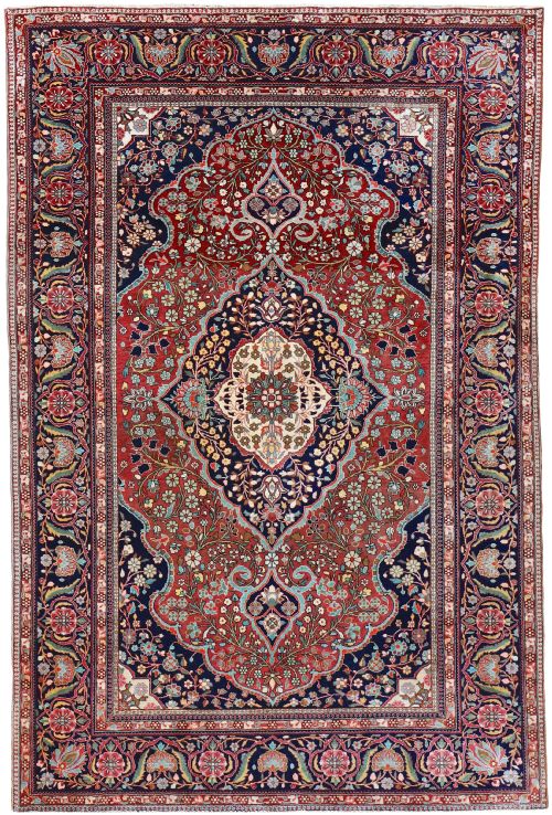antique mohtasham kashan rug - CATEGORY: ANTIQUE RUGS - DATED 1890