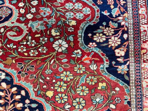 ANTIQUE MOHTASHAM KASHAN RUG - ADDITIONAL PHOTO 1