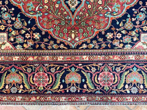 ANTIQUE MOHTASHAM KASHAN RUG - ADDITIONAL PHOTO 3