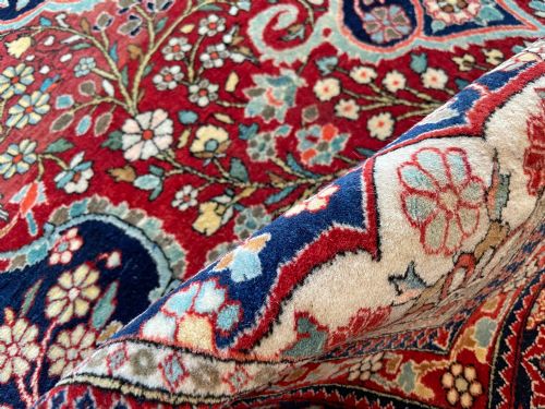 ANTIQUE MOHTASHAM KASHAN RUG - ADDITIONAL PHOTO 12