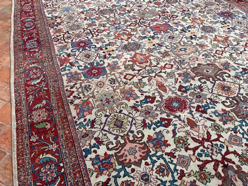 ANTIQUE MAHAL CARPET - ADDITIONAL PHOTO 14