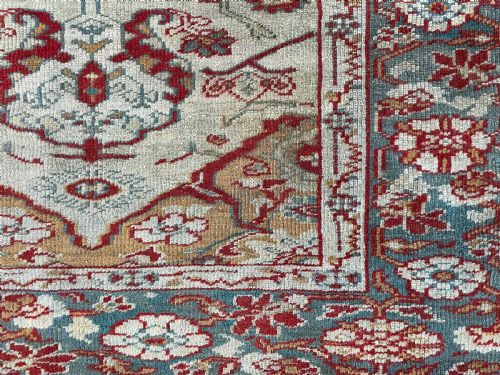 RARE CYPRESS TREE ANTIQUE USHAK RUG - ADDITIONAL PHOTO 2
