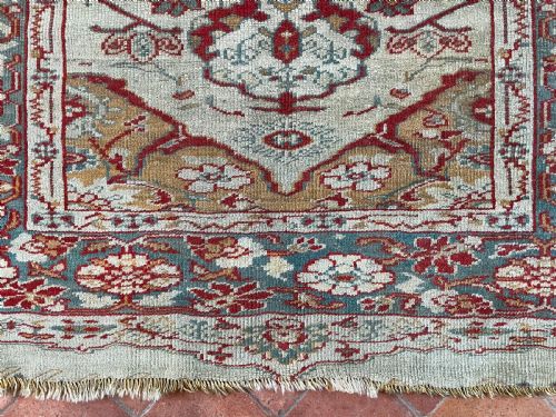 RARE CYPRESS TREE ANTIQUE USHAK RUG - ADDITIONAL PHOTO 3
