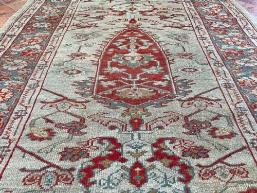 RARE CYPRESS TREE ANTIQUE USHAK RUG - ADDITIONAL PHOTO 7