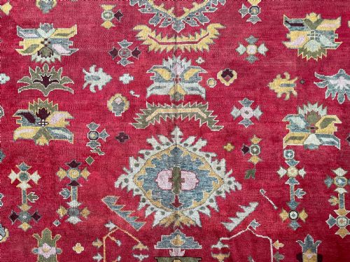 ANTIQUE USHAK CARPET - ADDITIONAL PHOTO 6