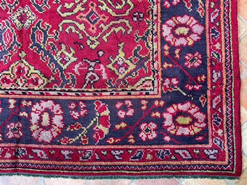 ANTIQUE DONEGAL CARPET 18TH CENTURY USHAK DESIGN - ADDITIONAL PHOTO 3