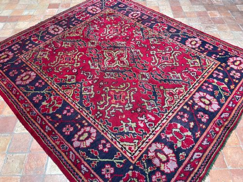 ANTIQUE DONEGAL CARPET 18TH CENTURY USHAK DESIGN - ADDITIONAL PHOTO 4