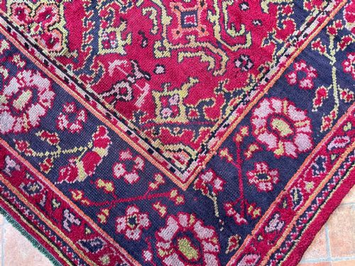ANTIQUE DONEGAL CARPET 18TH CENTURY USHAK DESIGN - ADDITIONAL PHOTO 5