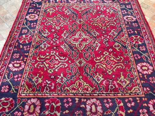 ANTIQUE DONEGAL CARPET 18TH CENTURY USHAK DESIGN - ADDITIONAL PHOTO 6