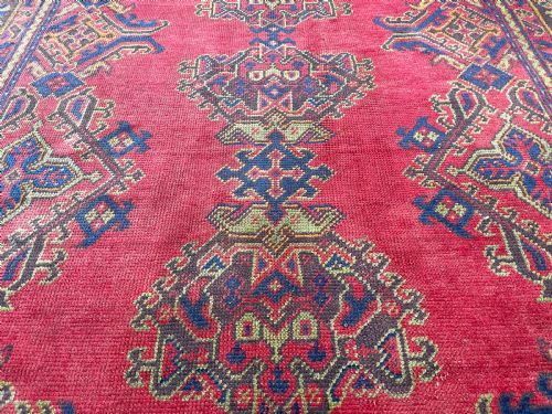 ANTIQUE USHAK CARPET - ADDITIONAL PHOTO 3