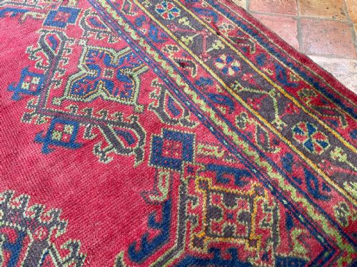 ANTIQUE USHAK CARPET - ADDITIONAL PHOTO 6