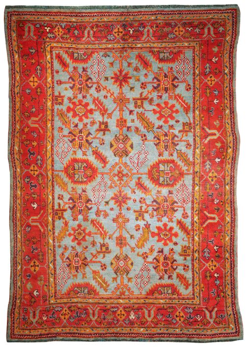 antique ushak carpet - CATEGORY: ANTIQUE RUGS - DATED 1900