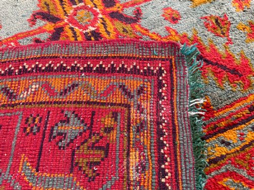 ANTIQUE USHAK CARPET - ADDITIONAL PHOTO 3