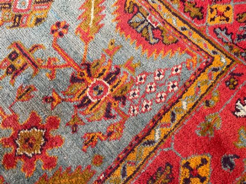 ANTIQUE USHAK CARPET - ADDITIONAL PHOTO 5
