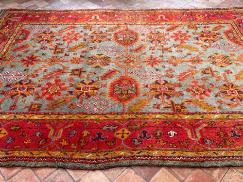 ANTIQUE USHAK CARPET - ADDITIONAL PHOTO 6
