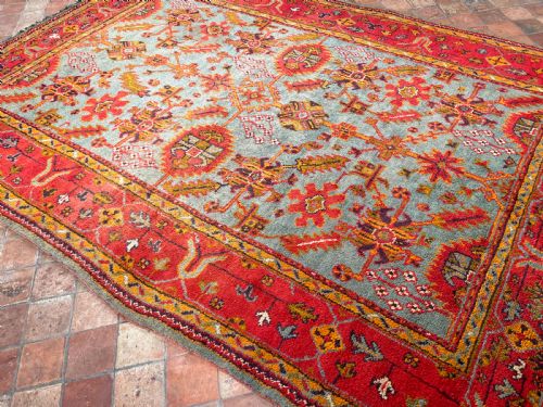 ANTIQUE USHAK CARPET - ADDITIONAL PHOTO 7