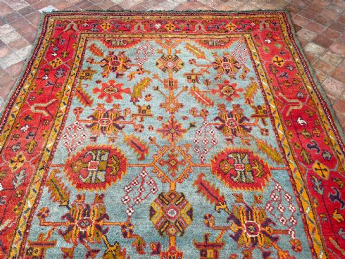 ANTIQUE USHAK CARPET - ADDITIONAL PHOTO 8