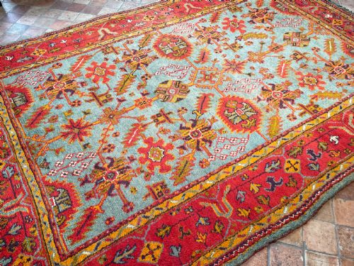 ANTIQUE USHAK CARPET - ADDITIONAL PHOTO 9
