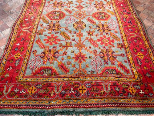 ANTIQUE USHAK CARPET - ADDITIONAL PHOTO 10