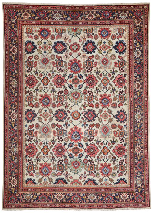 antique mahal carpet - CATEGORY: ANTIQUE RUGS - DATED 1900