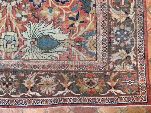 EARLY ANTIQUE SULTANABAD CARPET - ADDITIONAL PHOTO 2