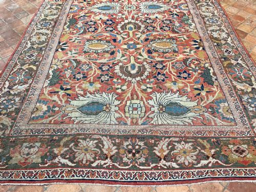 EARLY ANTIQUE SULTANABAD CARPET - ADDITIONAL PHOTO 6