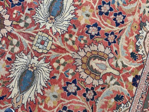 EARLY ANTIQUE SULTANABAD CARPET - ADDITIONAL PHOTO 10