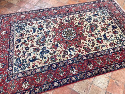 ANTIQUE ISFAHAN RUG - ADDITIONAL PHOTO 7
