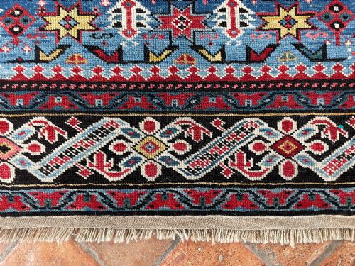 AMAZING ANTIQUE CHICHI RUG - ADDITIONAL PHOTO 3