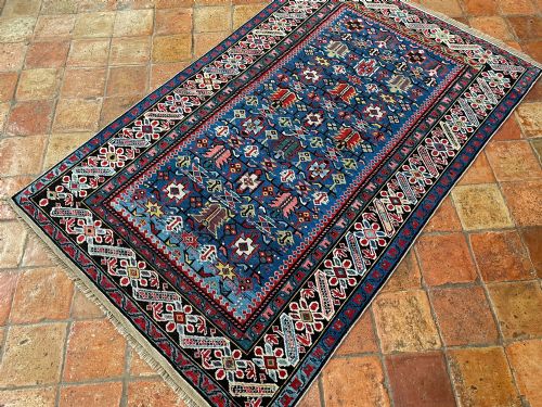 AMAZING ANTIQUE CHICHI RUG - ADDITIONAL PHOTO 4