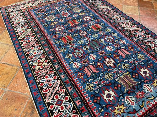 AMAZING ANTIQUE CHICHI RUG - ADDITIONAL PHOTO 5