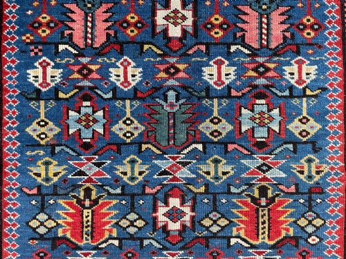 AMAZING ANTIQUE CHICHI RUG - ADDITIONAL PHOTO 6