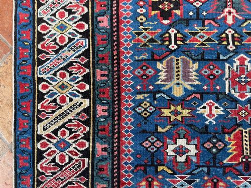 AMAZING ANTIQUE CHICHI RUG - ADDITIONAL PHOTO 9