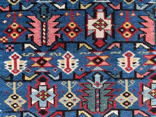AMAZING ANTIQUE CHICHI RUG - ADDITIONAL PHOTO 10