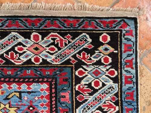 AMAZING ANTIQUE CHICHI RUG - ADDITIONAL PHOTO 11