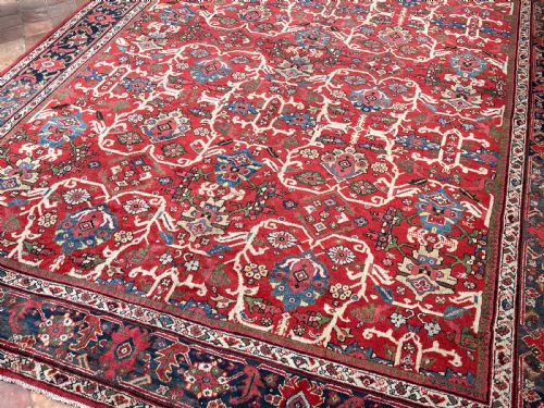 ANTIQUE MAHAL CARPET - ADDITIONAL PHOTO 10