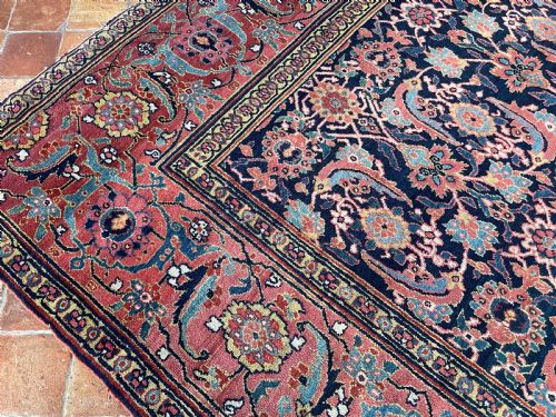 RARE ANTIQUE SAUJ BULAGH CARPET - ADDITIONAL PHOTO 1