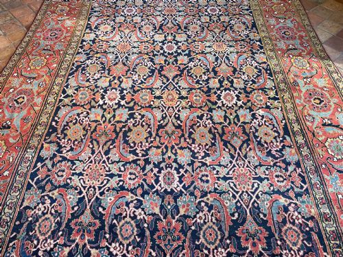 RARE ANTIQUE SAUJ BULAGH CARPET - ADDITIONAL PHOTO 5