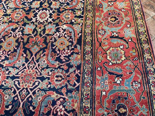 RARE ANTIQUE SAUJ BULAGH CARPET - ADDITIONAL PHOTO 6
