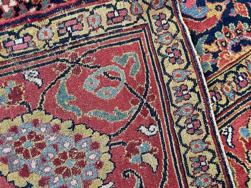 RARE ANTIQUE SAUJ BULAGH CARPET - ADDITIONAL PHOTO 8