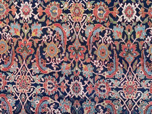 RARE ANTIQUE SAUJ BULAGH CARPET - ADDITIONAL PHOTO 9