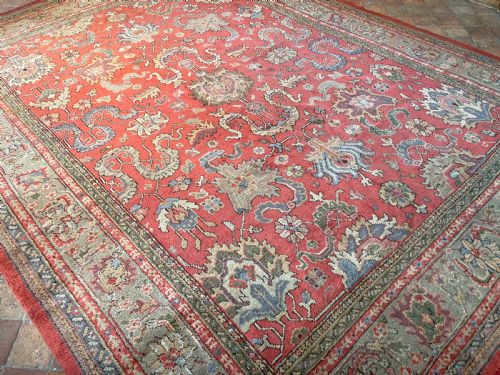 ANTIQUE USHAK CARPET - ADDITIONAL PHOTO 3