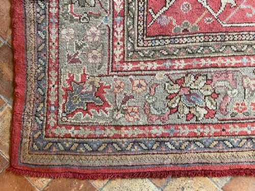 ANTIQUE USHAK CARPET - ADDITIONAL PHOTO 11