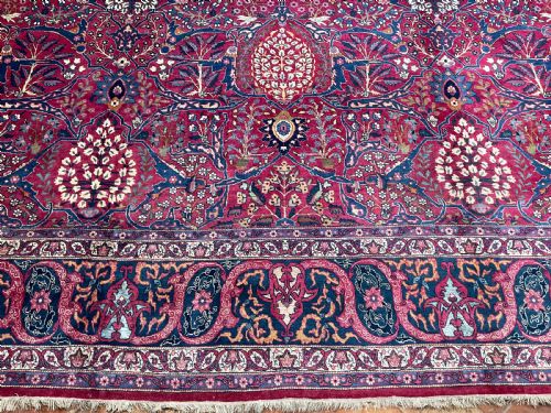 RARE ANTIQUE TEHRAN CARPET - ADDITIONAL PHOTO 2