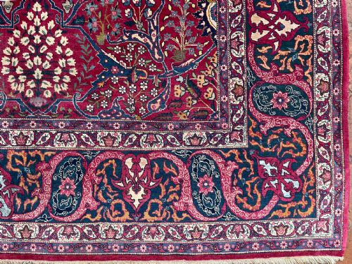 RARE ANTIQUE TEHRAN CARPET - ADDITIONAL PHOTO 3