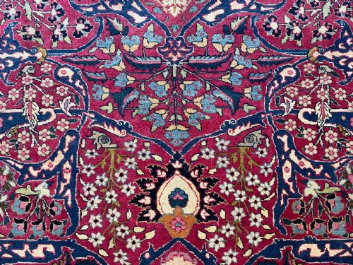 RARE ANTIQUE TEHRAN CARPET - ADDITIONAL PHOTO 6